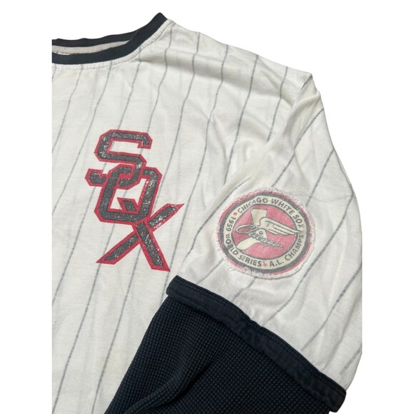 1959 Chicago White Sox Layered Jersey Shirt Youth Large Red MLB Apparel VINTAGE - Picture 7 of 11